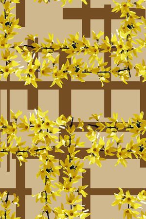 几何组合印花华亿平台图片