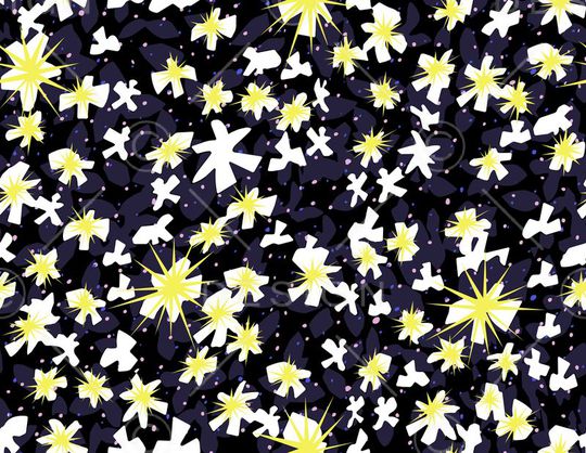 炫彩星空印花华亿平台图片