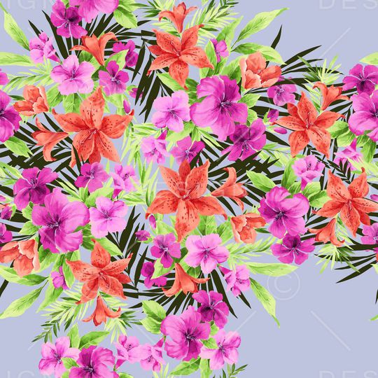 植物印花华亿平台图片