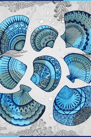 手绘笔触印花华亿平台图片