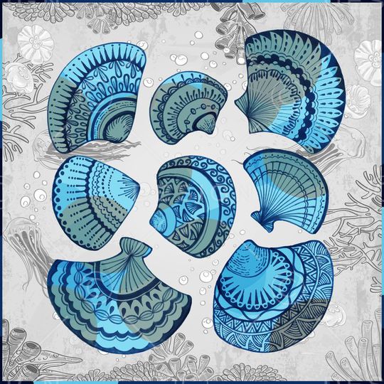 手绘笔触印花华亿平台图片