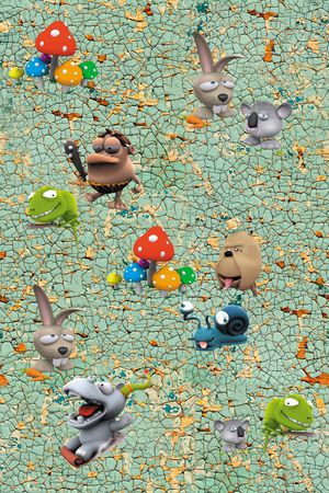 卡通图案印花华亿平台图片