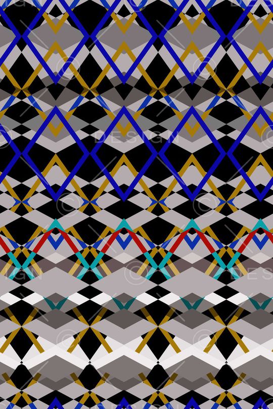 不规则几何印花华亿平台图片