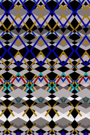 不规则几何印花华亿平台图片