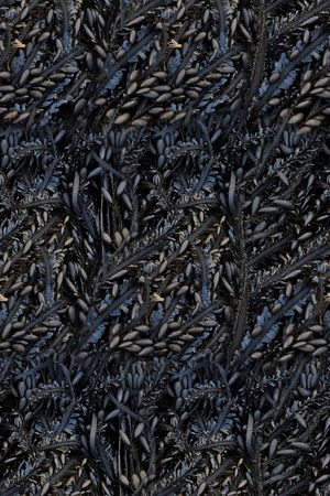 抽象咖啡豆花卉印花印花华亿平台图片