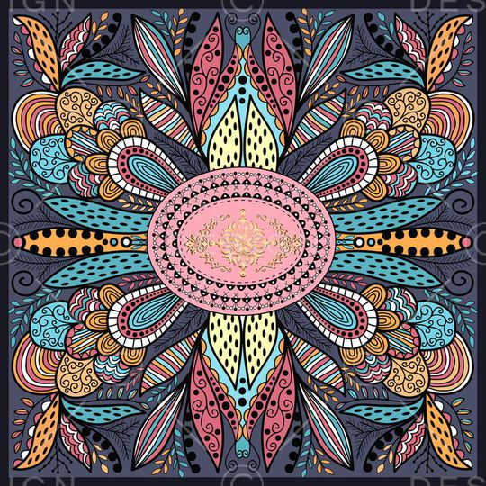 方巾印花华亿平台图片