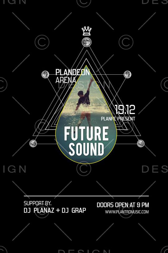 几何线条印花华亿平台图片