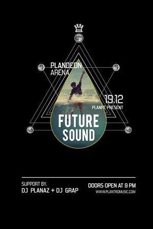 几何线条印花华亿平台图片