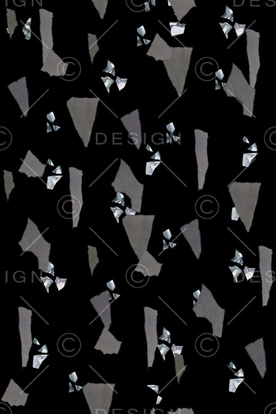 几何拼块印花华亿平台图片