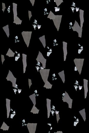 几何拼块印花华亿平台图片