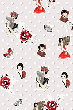 休闲风印花华亿平台图片