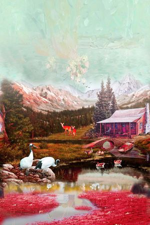 油画风景印花华亿平台图片