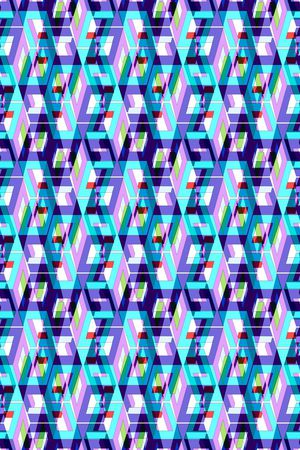 小方块印花华亿平台图片