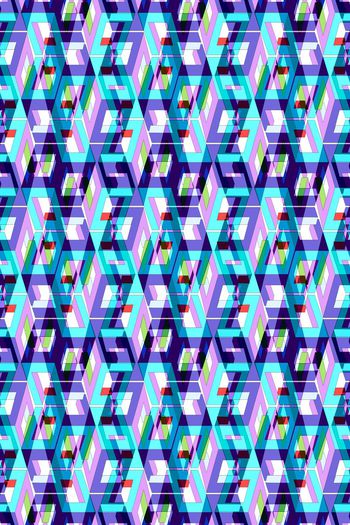 718945-立体空间几何撞色