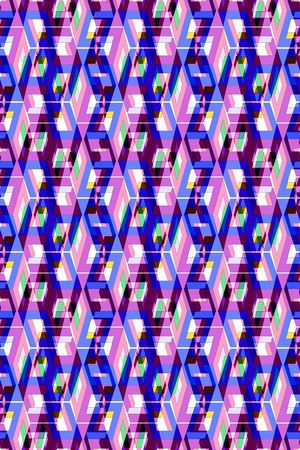 小方块印花华亿平台图片