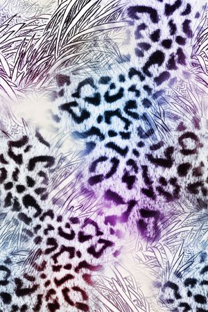 豹纹印花华亿平台图片