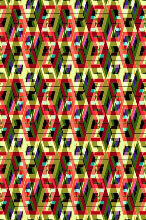 小方块印花华亿平台图片