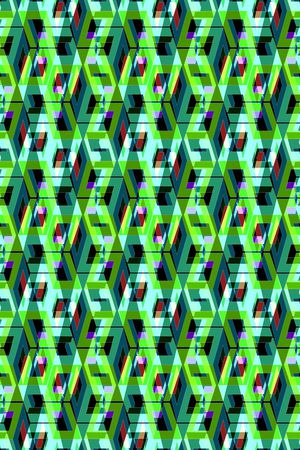 小方块印花华亿平台图片