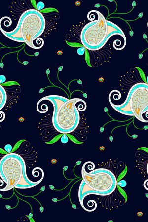 佩斯利印花华亿平台图片