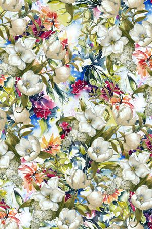 乱花印花华亿平台图片