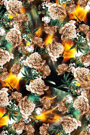 乱花印花华亿平台图片