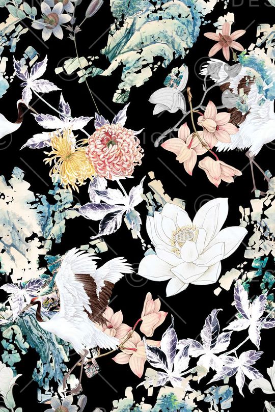 手绘印花华亿平台图片