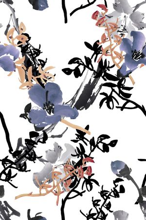 手绘印花华亿平台图片