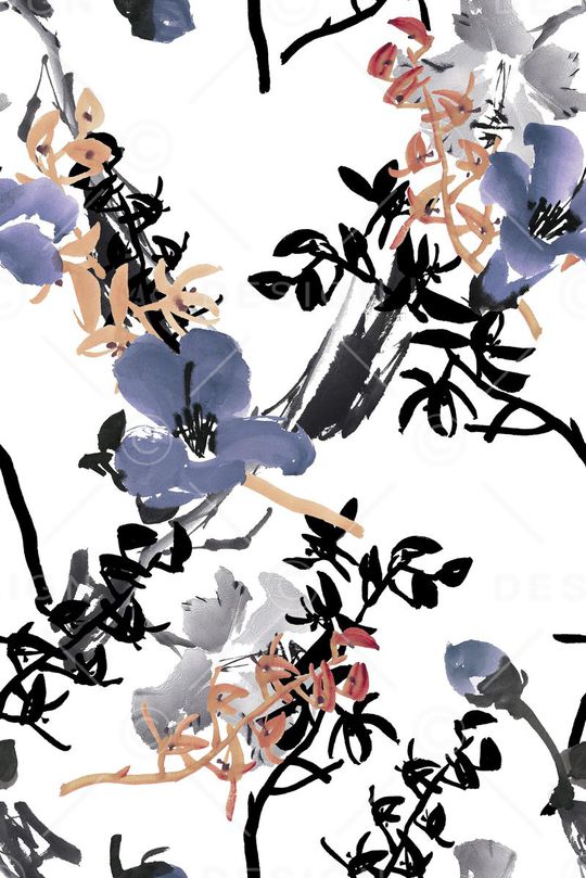 手绘印花华亿平台图片