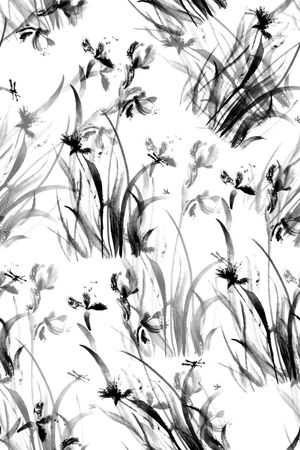 手绘印花华亿平台图片