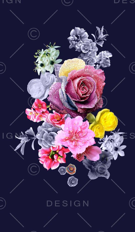 玫瑰印花华亿平台图片