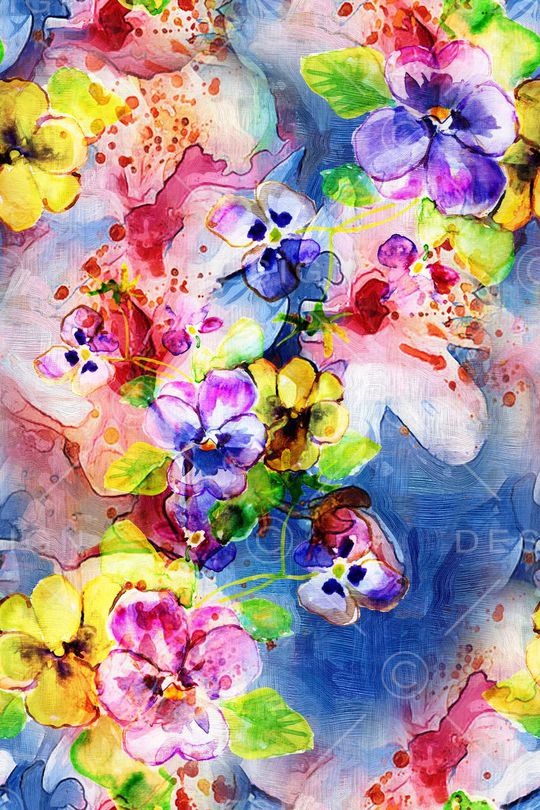 田园风印花华亿平台图片