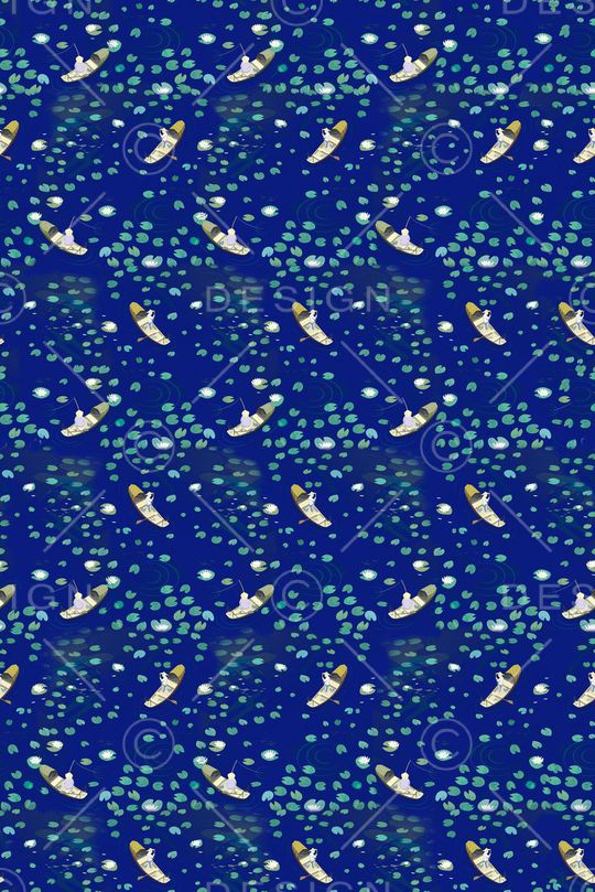 荷花印花华亿平台图片