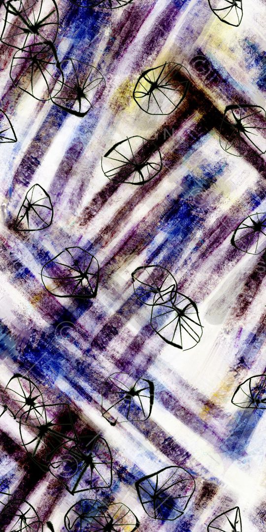 水彩花印花华亿平台图片