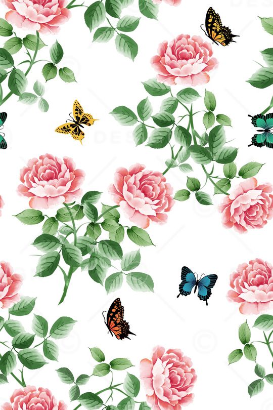 玫瑰印花华亿平台图片