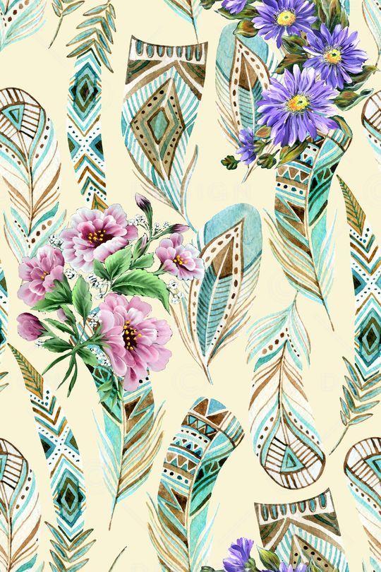 羽毛印花华亿平台图片