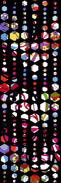 小方块印花华亿平台图片