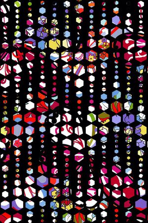 小方块印花华亿平台图片