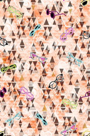 小方块印花华亿平台图片