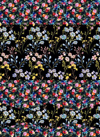 欧美风花卉印花印花华亿平台图片