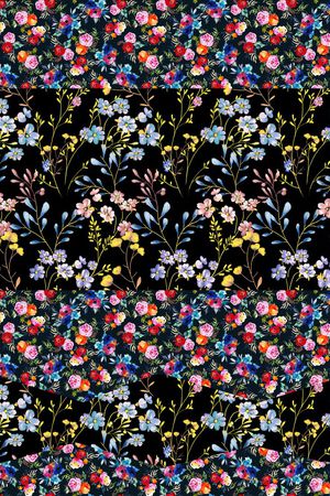 欧美风花卉印花印花华亿平台图片