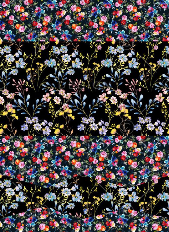 欧美风花卉印花印花华亿平台图片