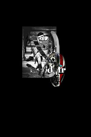 抽象金属人物骷髅头几何数码印花印花华亿平台图片