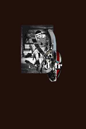 抽象金属人物骷髅头几何数码印花印花华亿平台图片