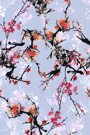 中国风印花华亿平台图片