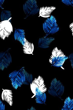 树叶印花华亿平台图片