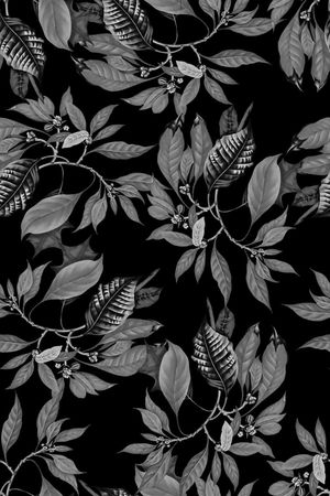 树叶印花华亿平台图片