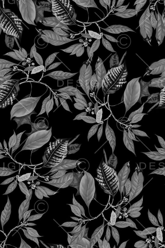 树叶印花华亿平台图片