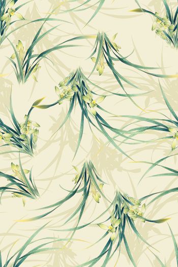 兰花印花华亿平台图片