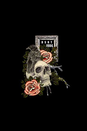 骷髅头印花华亿平台图片