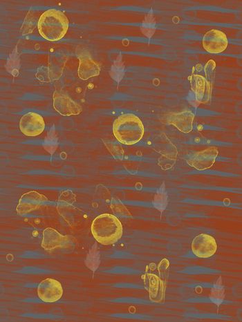 不规则几何印花华亿平台图片